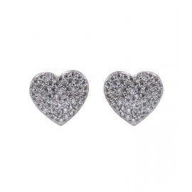 Orecchini Donna A Lobo A Cuore Fogi Silver 925 By Gianni Carita Ref- Bb34/1/1C - 1
