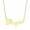 Collana Con Nome Personalizzata In Argento 925% Dorato "Realizziamo Tutti I Nomi" - 1