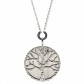 Collana Rebecca Lunga Argentato Con Albero Della Vita Ref-Brzkbb37 - 1