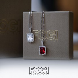 Collana Fogi Silver 925 Argento 925% Rodiato Art- B0C33/1/3C