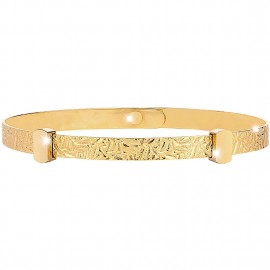 Bracciale Rigido Rebecca In Argento 925% Dorato Effetto Diamantato Personalizzabile - 1