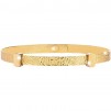 Bracciale Rigido Rebecca In Argento 925% Dorato Effetto Diamantato Personalizzabile - 1