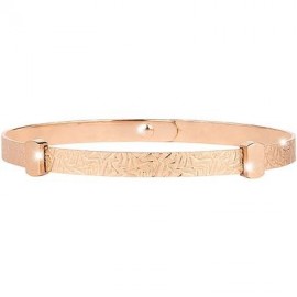 Bracciale Rigido Rebecca In Argento 925% Rose Effetto Diamantato Personalizzabile