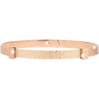 Bracciale Rigido Rebecca In Argento 925% Rose Effetto Diamantato Personalizzabile - 1