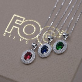 Collana Fogi Silver 925 Couleur Collection Argento 925% Rodiato Ref:- Bdc20