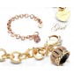 Bracciale Gisel In Bronzo Colore Oro Giallo Ref: Gbr2052 - 1