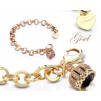 Bracciale Gisel In Bronzo Colore Oro Giallo Ref: Gbr2052 - 1