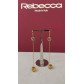 Orecchini Rebecca In Argento 925% Dorato Collezione Rio Ref: Srioom05 - 1