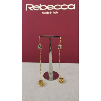 Orecchini Rebecca In Argento 925% Dorato Collezione Rio Ref: Srioom05 - 1