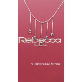 Collana Rebecca In Argento 925% Rodiato Collezione Rio Ref: Srikbm02 - 1