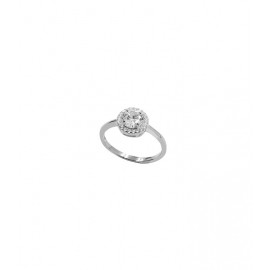 Anello Solitario Donna Fogi Silver 925% Ref-Bda24/1/1C/12