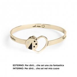 Bracciale Rigido Donna Marlu In Acciaio Colore Oro Giallo -Zia- Ref- 15Br037G