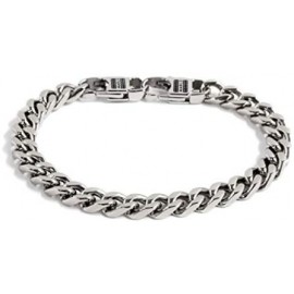 Bracciale Uomo Marlu A Maglia Grumetta Mm.8 In Acciaio 316L Ref-1Br0003