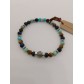 Bracciale Elastico Uomo/Donna Con Beads In Argento 925% E Pietre Dure A-Br003 - 1