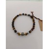 Bracciale Elastico Uomo/Donna Con Beads In Argento 925% E Pietre Dure A-Br003