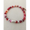 Bracciale Elastico Uomo/Donna Con Beads In Argento 925% E Pietre Dure - 1