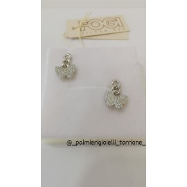 Orecchini Pendenti Fogi Silver925 Argento 925% Rodiato Con Zirconi Art- BA032/1/1C