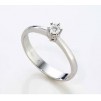 Anello Solitario Fogi By Gianni Carita In Oro Bianco E Diamante Taglio Brillante Ct. 0.19 Col. G-Vs Ref- An10368/19Gs