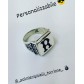 Anello Uomo Argento 925 Ananda 925 Ref- A-An02N Personalizzabile Con Lettera Iniziale - 1